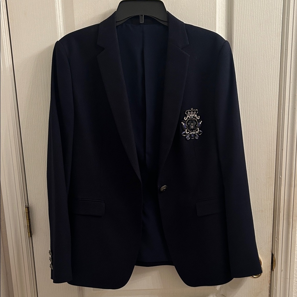 Pierre Cardin Dark Blue Blazer with Crest